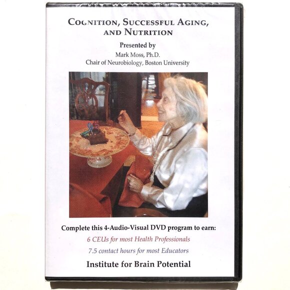 Institute for Brain Potential DVD Cognition Successful Aging Nutrition Mark Moss - Picture 1 of 2